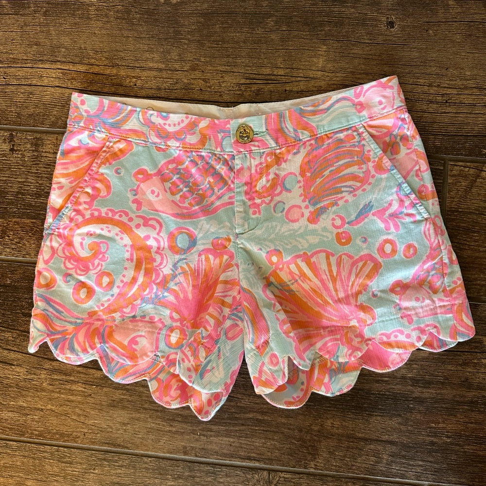 Lilly Pulitzer Buttercup Scalloped‎ Shorts